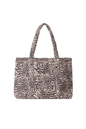 Borse tote con stampa leopardata, in poliestere, per tutti i giorni, accessori per tutti i giorni h5
